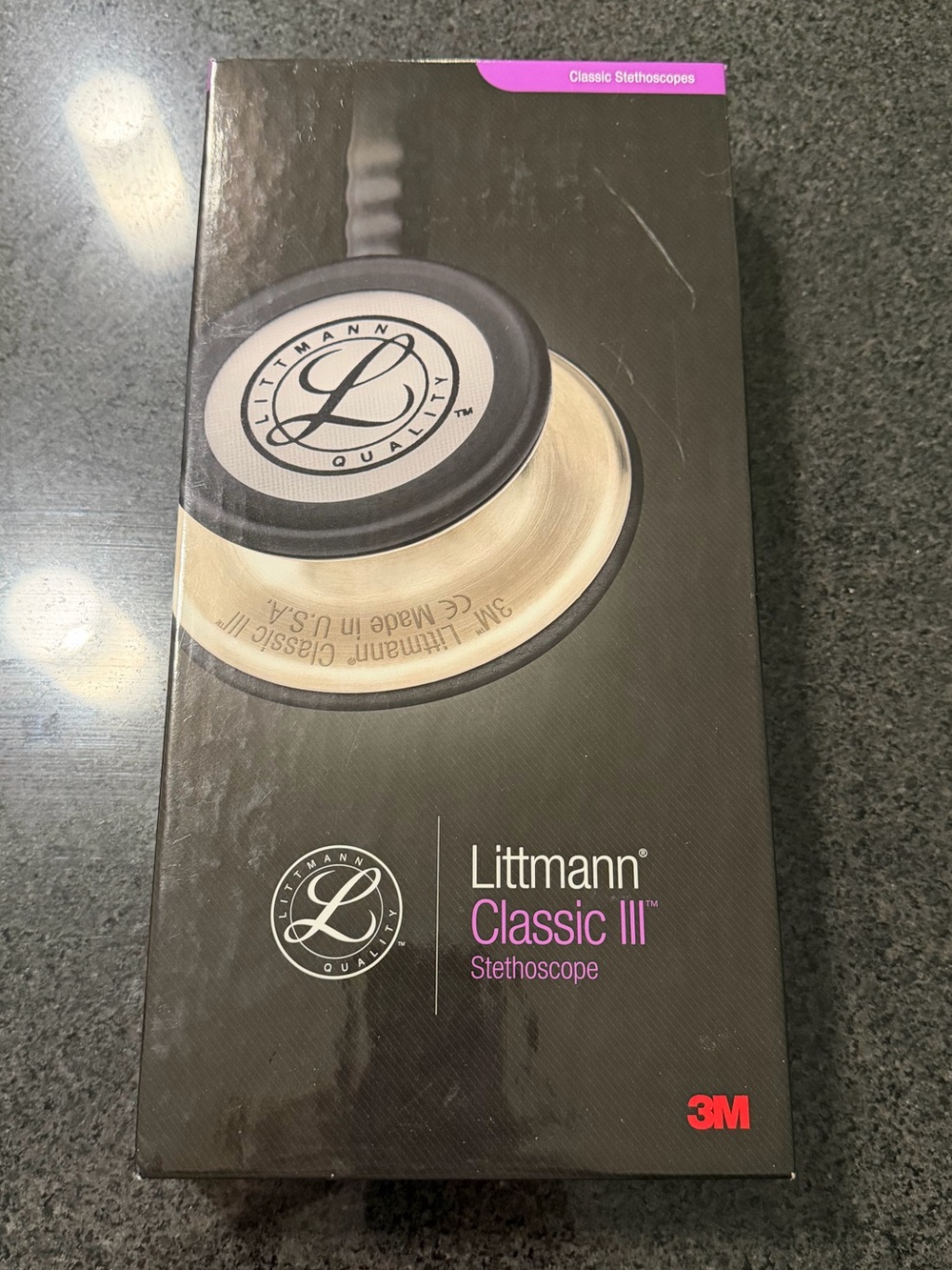 New 3M Littmann Classic III Stethoscope - Black